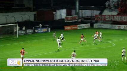 Vaguinho aprova atuação em empate e confia no Noroeste na semifinal da Copa Paulista